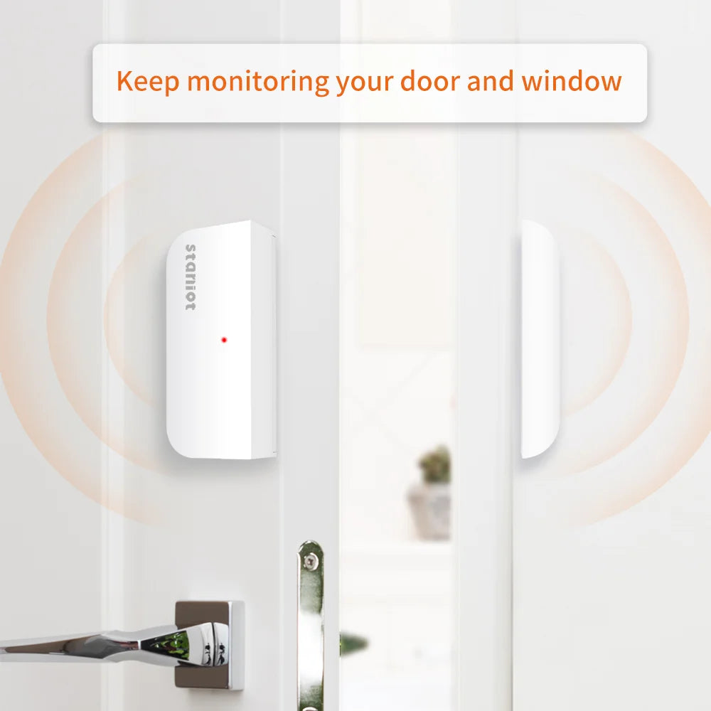 Staniot Smart Home Door Sensor 5-Year Battery Life Entry Sensor Wireless Door Window Detectors Works With Security Alarm System