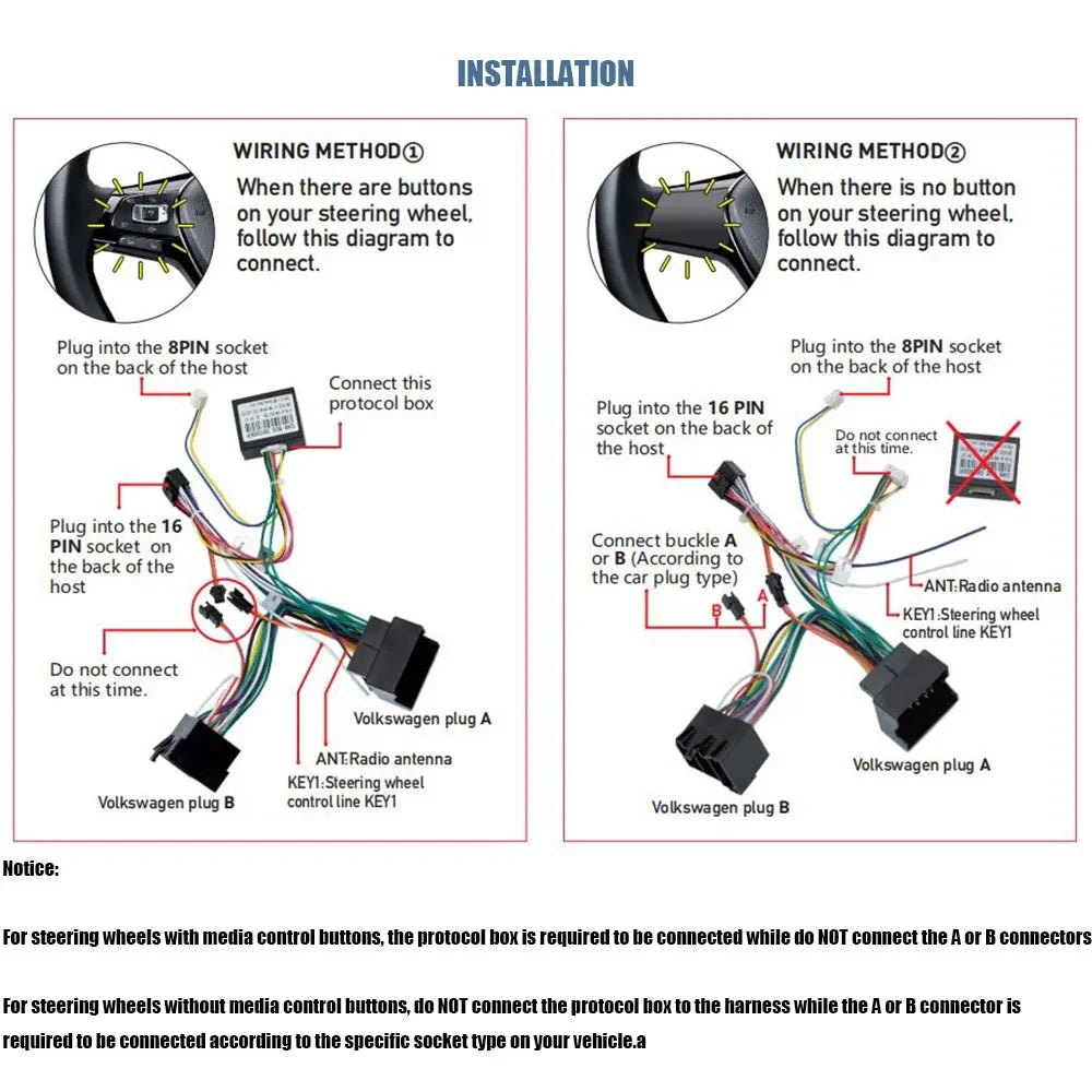 Android Car Radio CarPlay dla pojazdów VW 7" system multimedialny