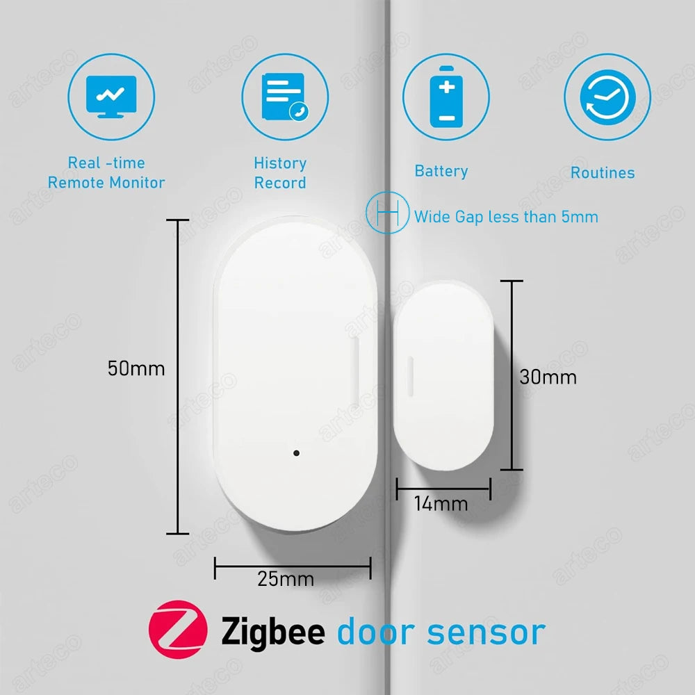 مستشعر باب ونافذة بتقنية Zigbee 3.0