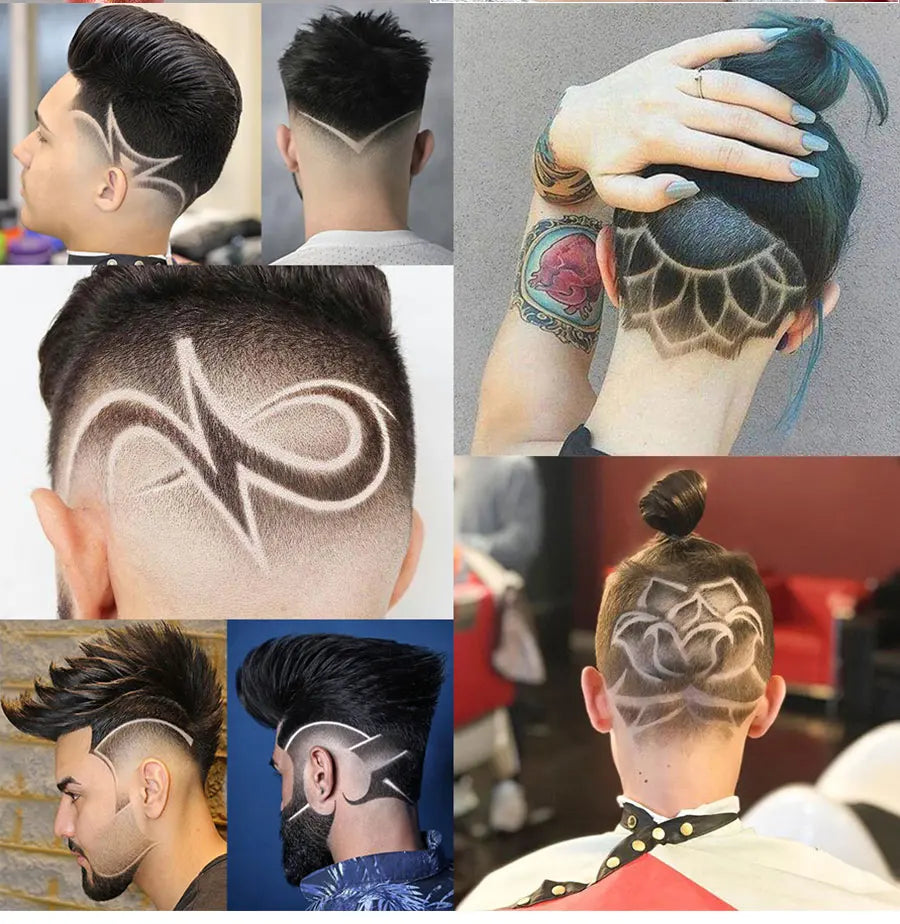Præcisionsbarberingssæt med blade og pincet
