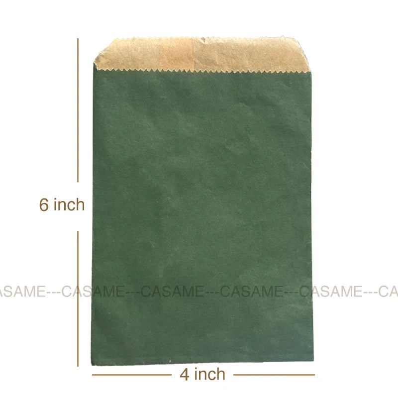 Wave Dot Kraft Paper Candy Bags – 50ks dárkové a balicí sáčky na sladkosti