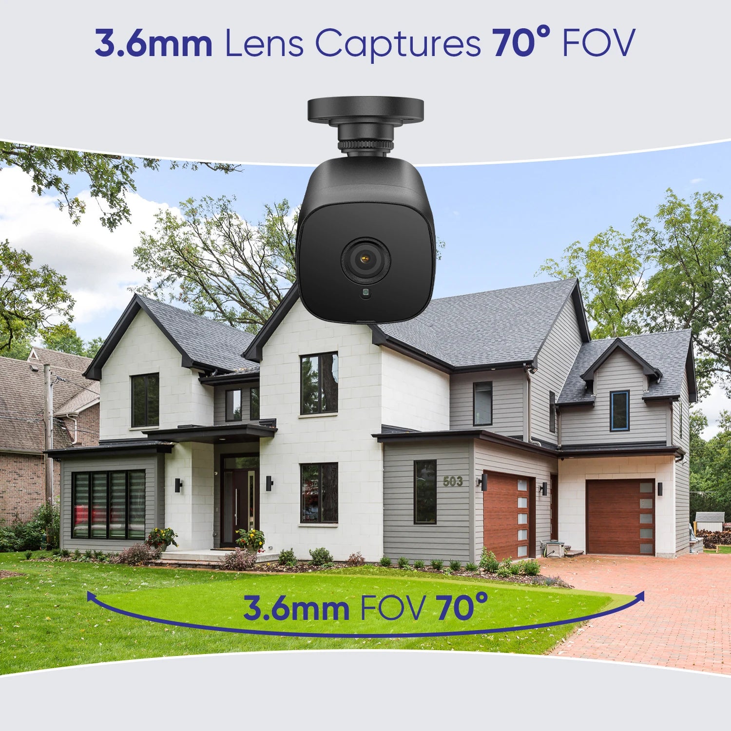 SANNCE 8CH Security CCTV System with 4 x 5MP Cameras