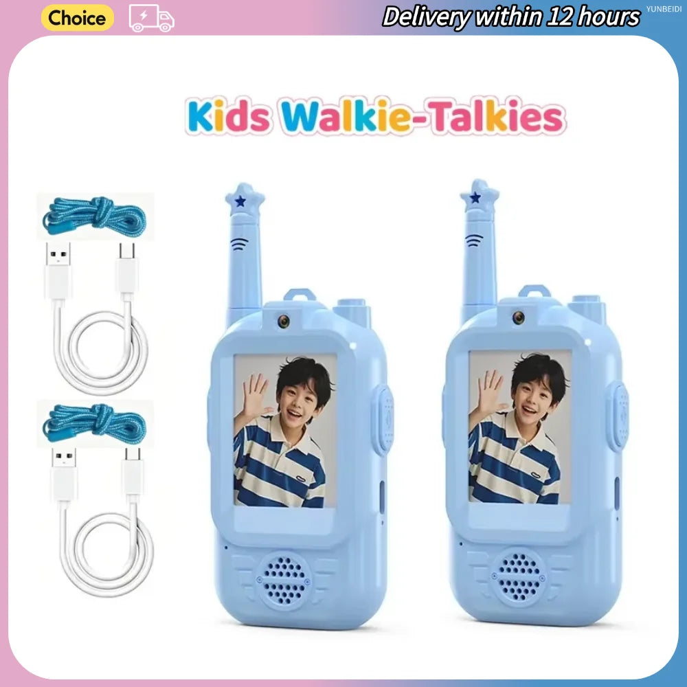Kinderen USB-C Video Walkietalkie Set