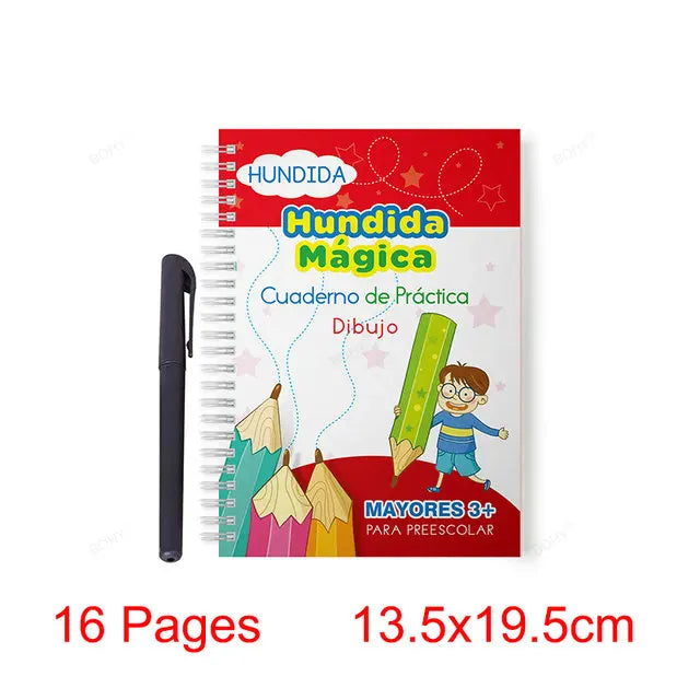 Grooved Handwriting Practice Books, Language Options
