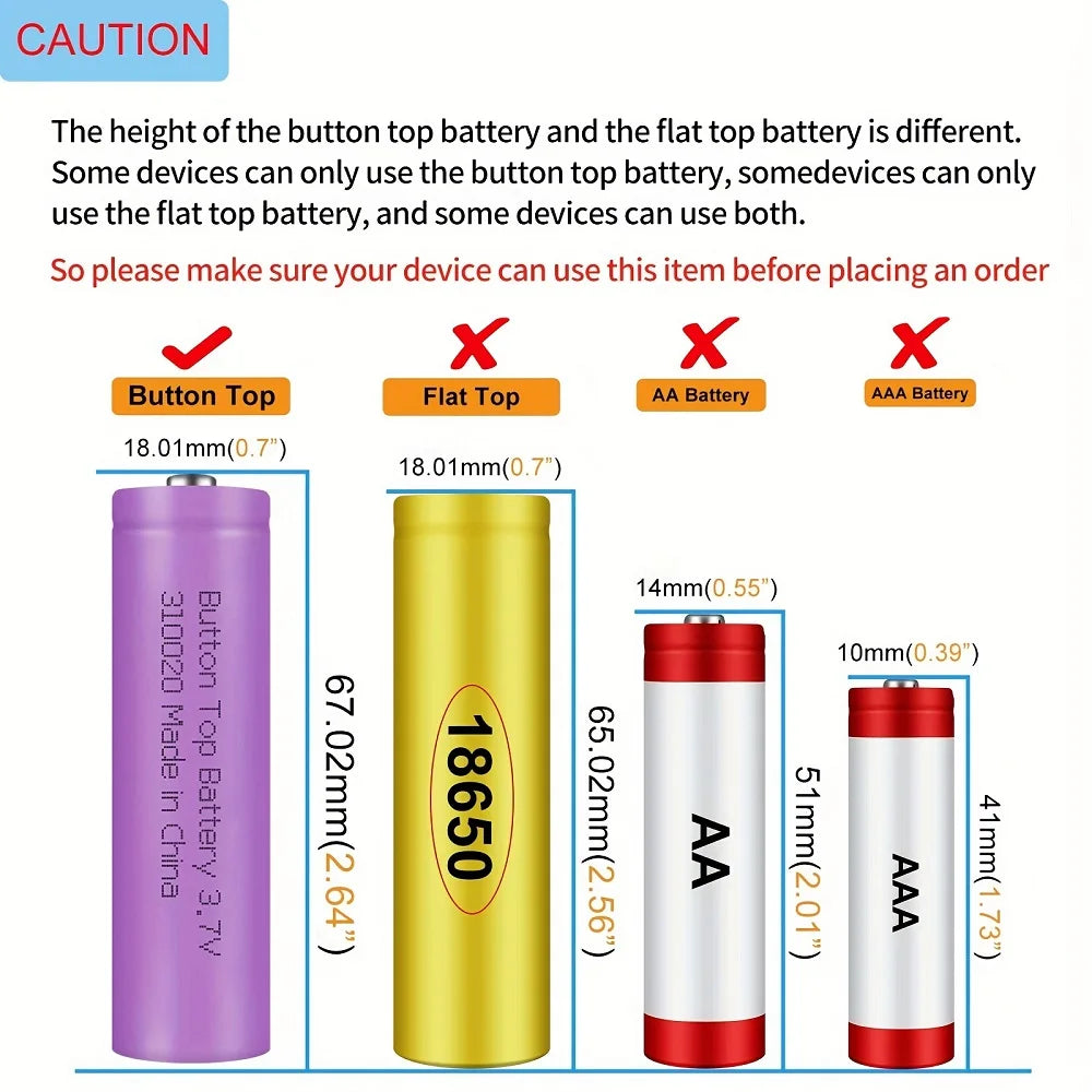 8 balenie 3,7V 2000mAh nabíjateľných lítium-iónových batérií pre zariadenia