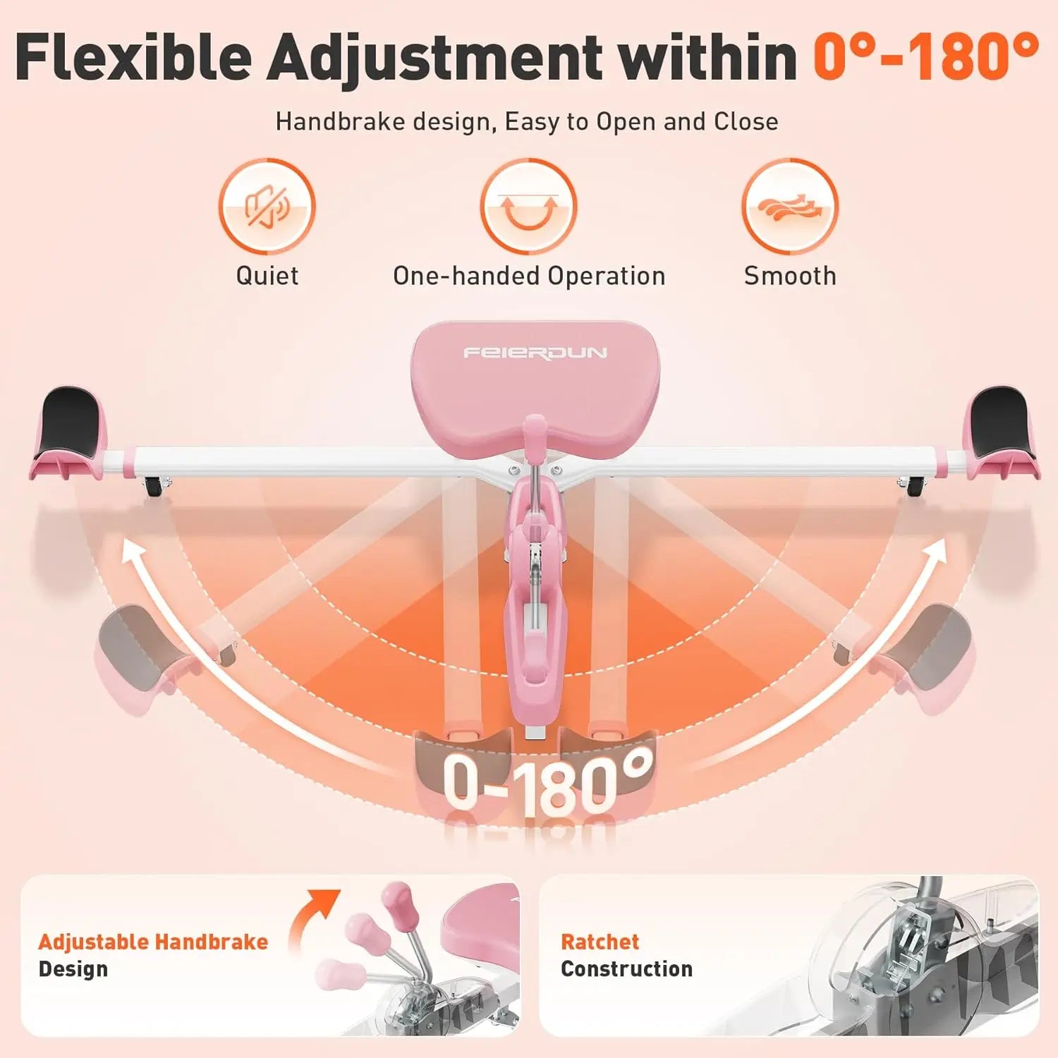 Portable Leg Stretcher Machine with 0–180° Split Training Control