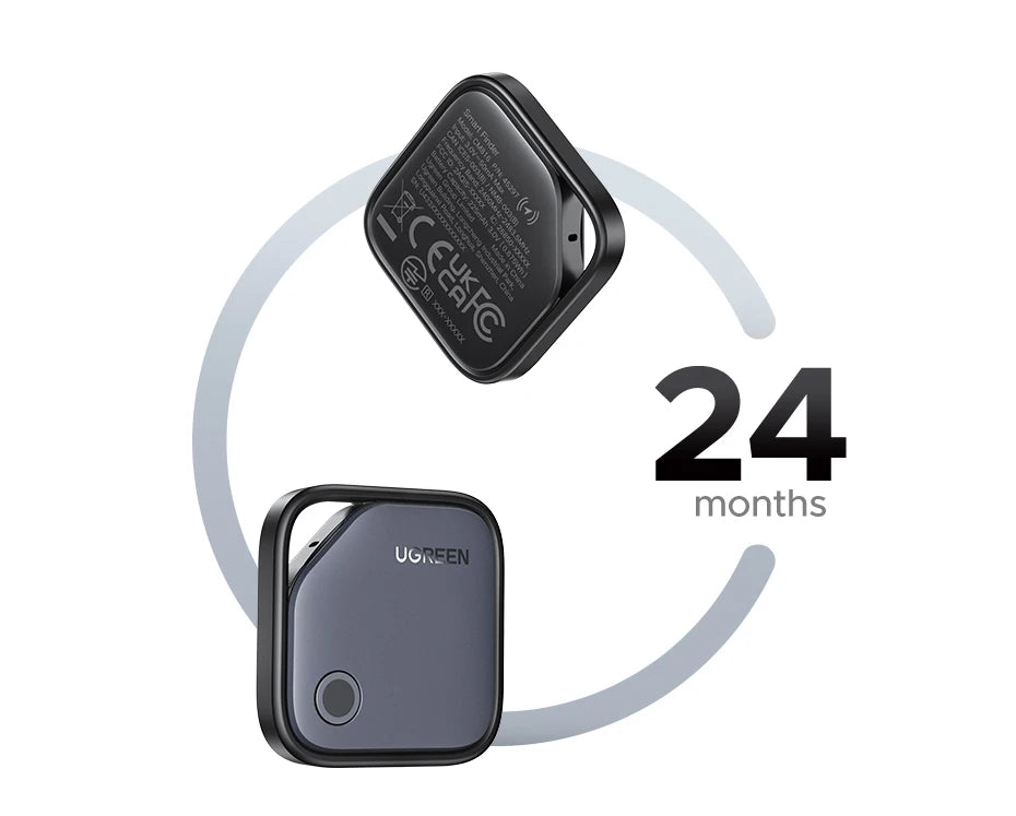 UGREEN Smart Bluetooth Tracker, Keys Finder Item Locator SmartTag Up to 2 Year Battery Phone Finder For Apple Find My (only IOS)