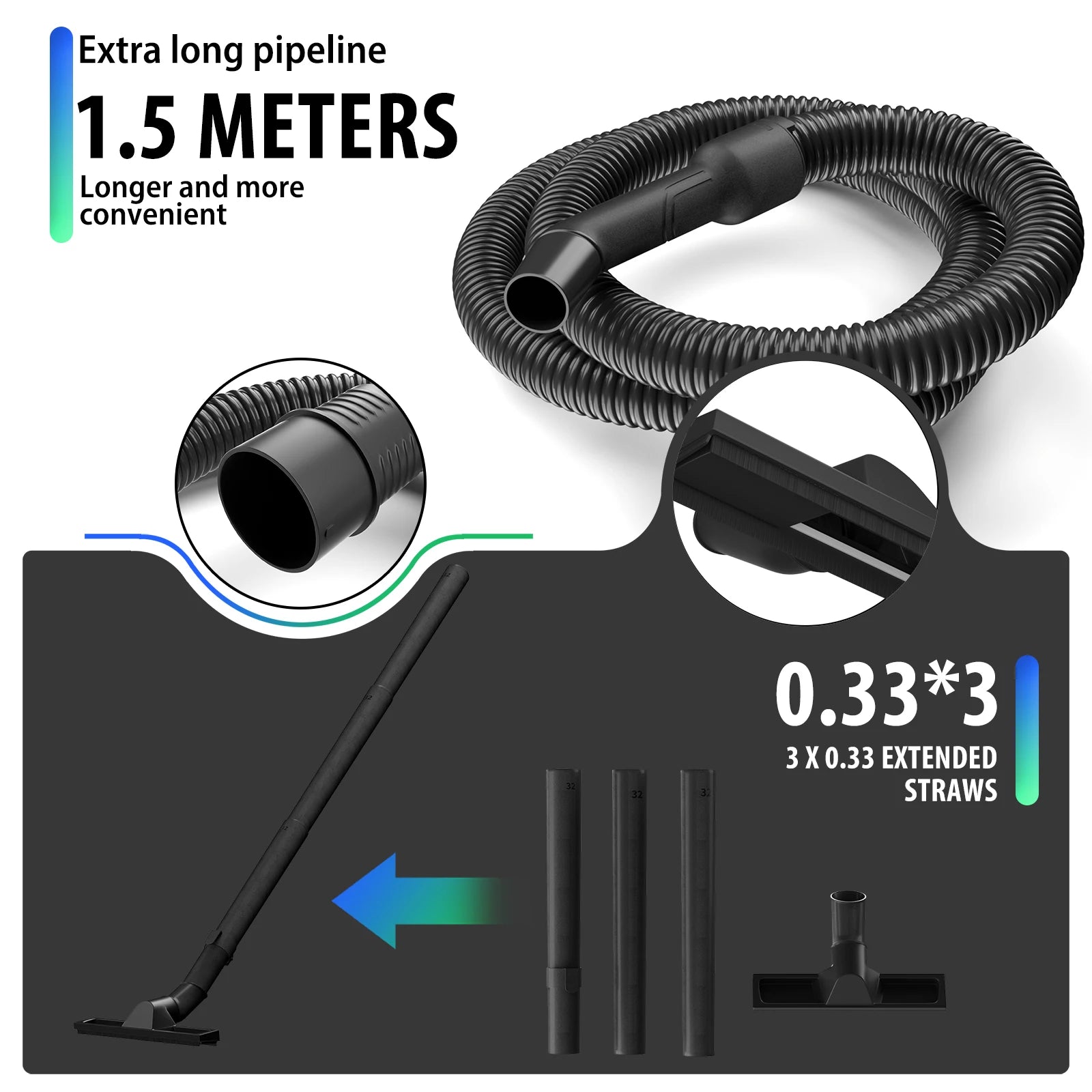 Aspirateur industriel DayPlus humide et sec 15L