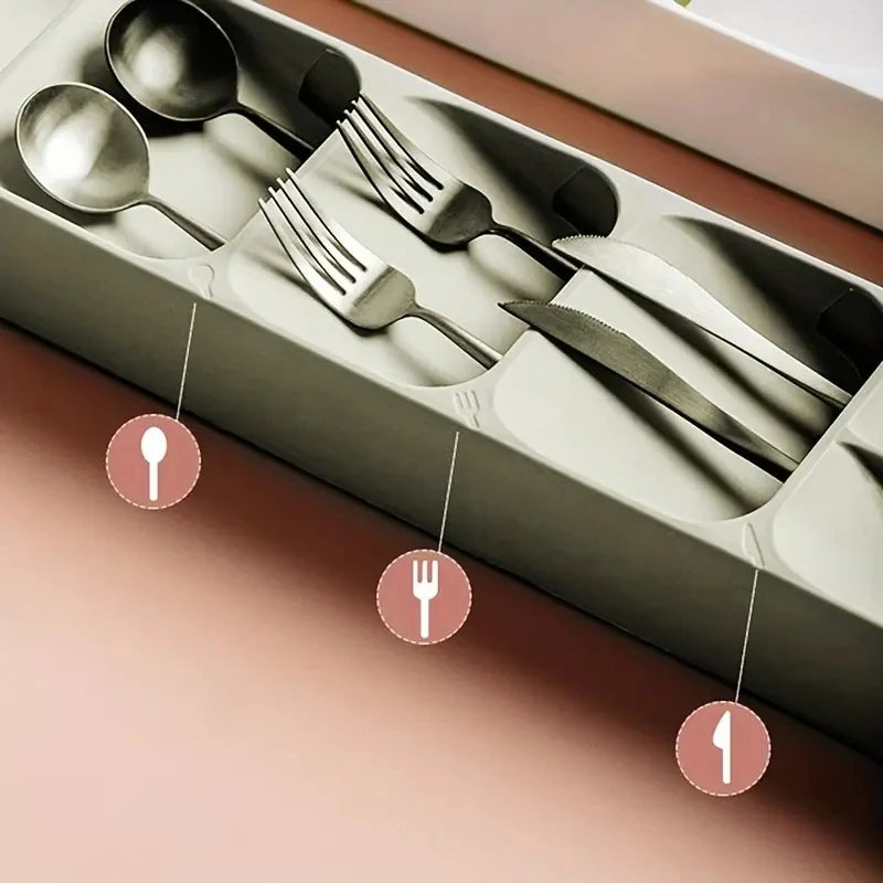 Angled Cutlery Drawer Organiser
