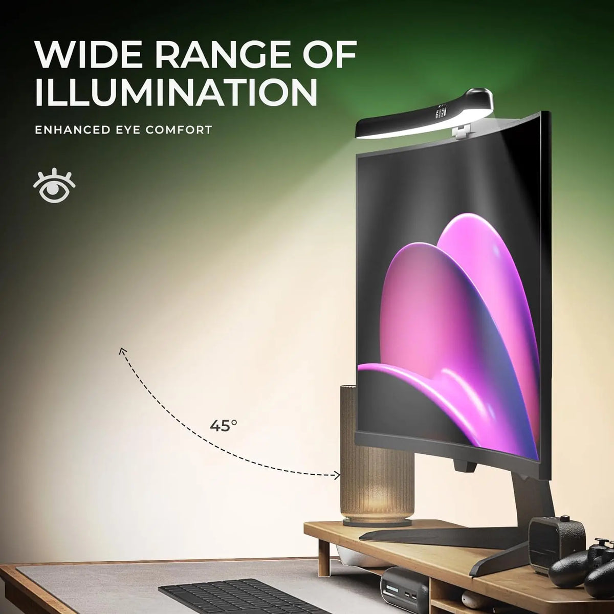 Monitor Light Bar - Straight and Curved Options