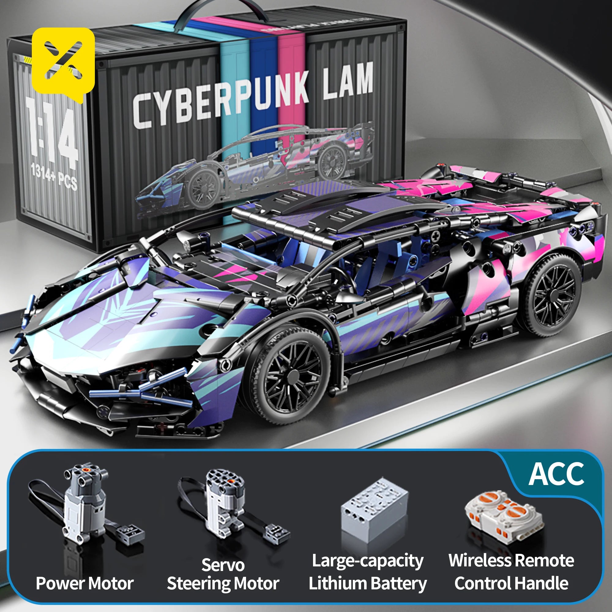 Teknik Yapı Taşları Yarış Spor Arabası Modeli