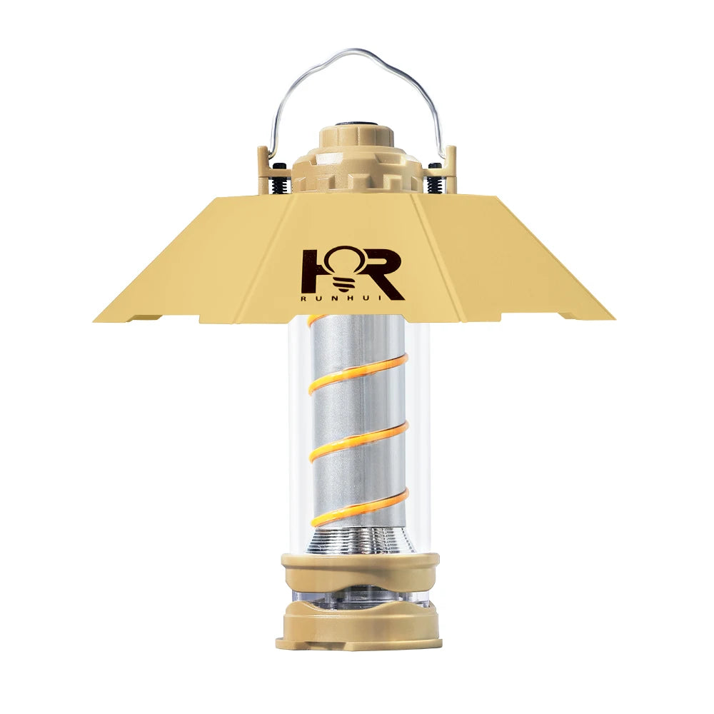 Outdoor LED Camping Light with Tripod, 5 Modes and USB Charging