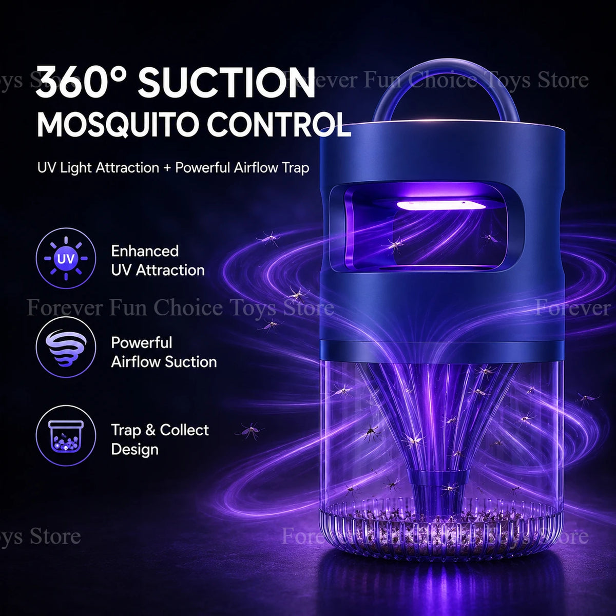 Suction-Type Insect Trap Lamp