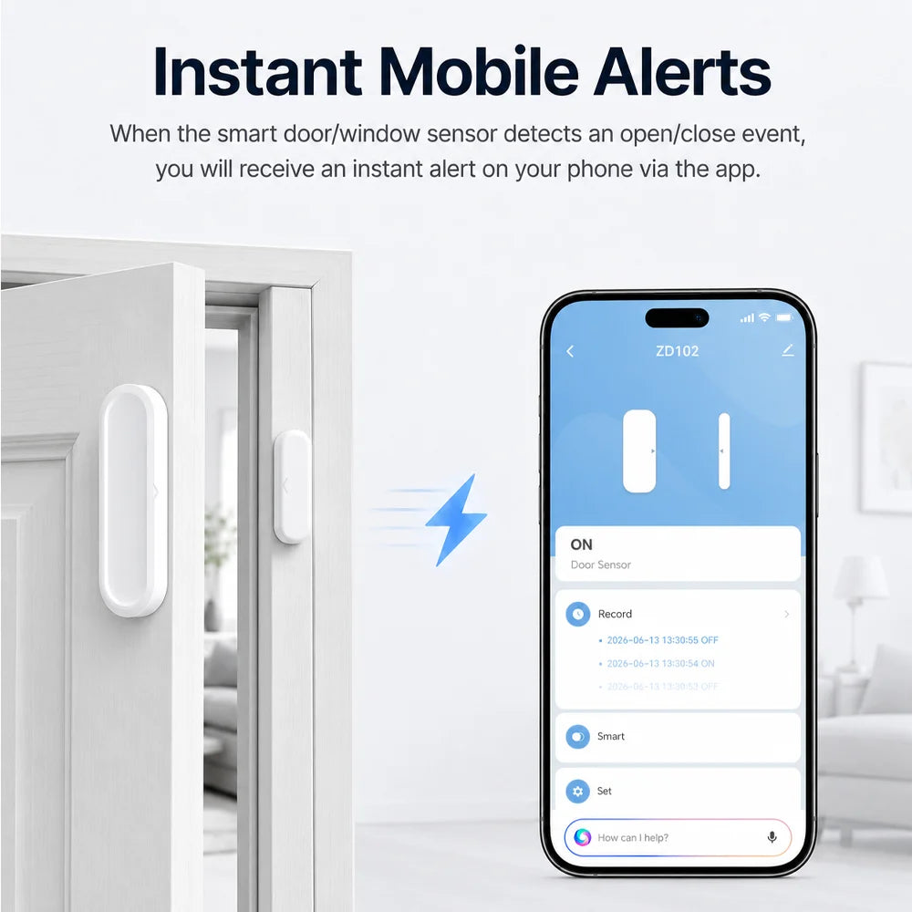 Wi-Fi Door and Window Contact Sensor