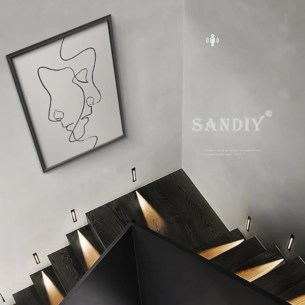 Recessed LED Stair Light - Sensor Options