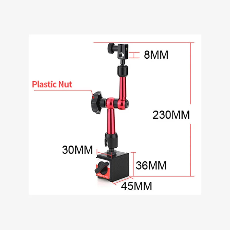Mérőóra, 0–10 mm-es, vagy mágneses mérőóraállvány