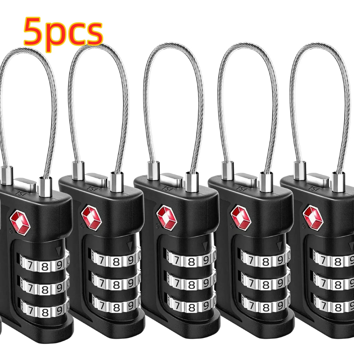 Three-Digit Travel Combination Locks - Packs