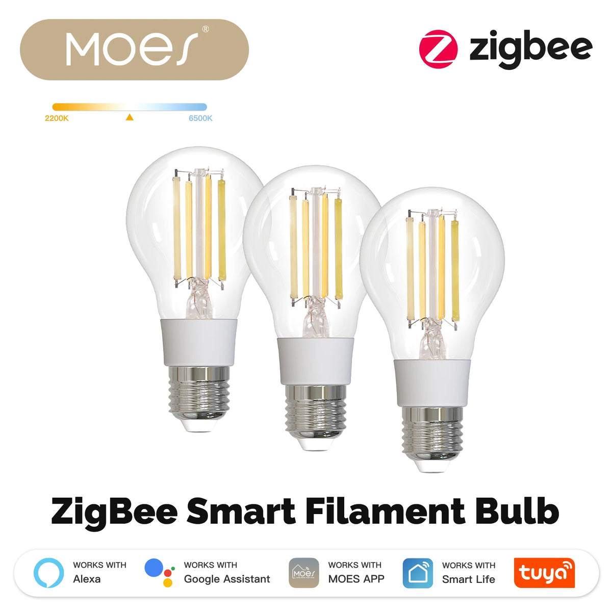 E27 Zigbee Smart Filament Bulb