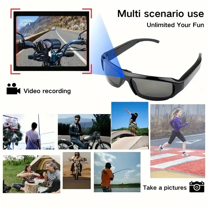 Prenosná 1080P HD mini kamera v okuliaroch