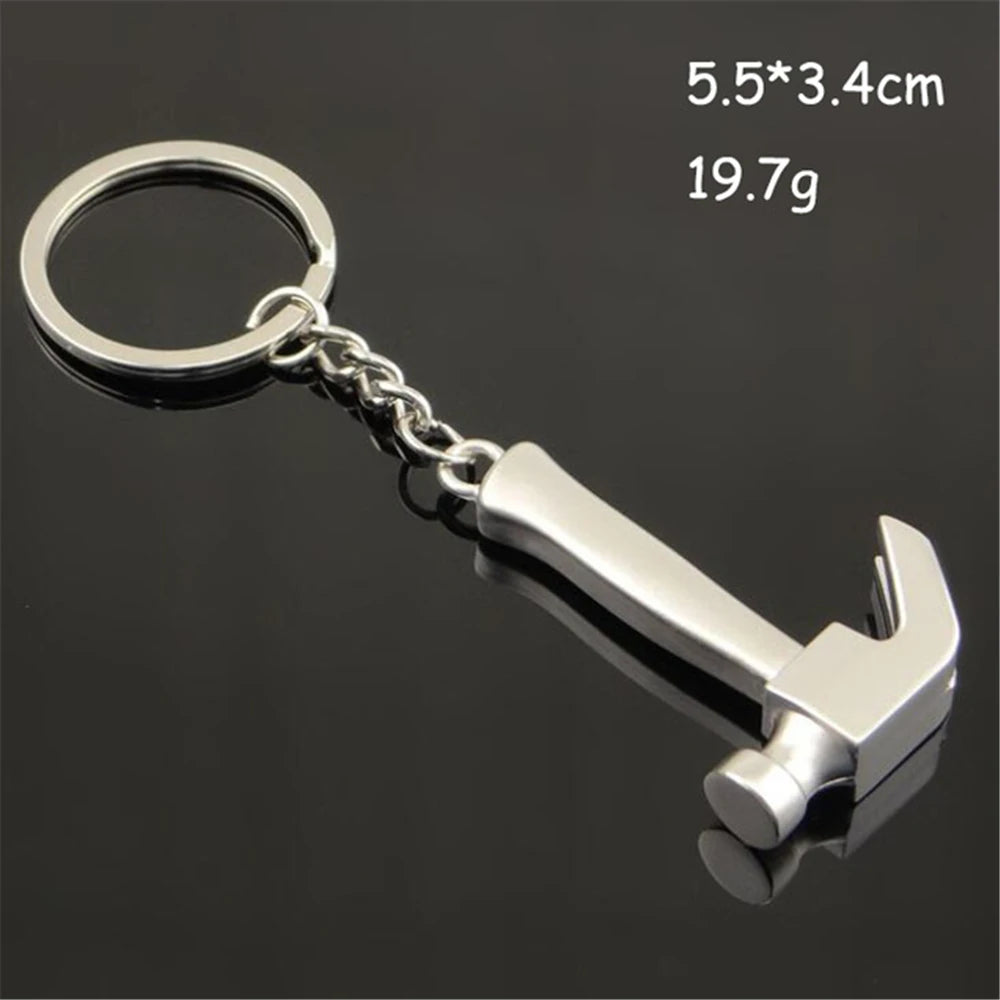 Creative Mini Metal Wrench Tools Keychain Portable Outdoor Multifunction Spanner Car Key Rings For Men Utility Gifts
