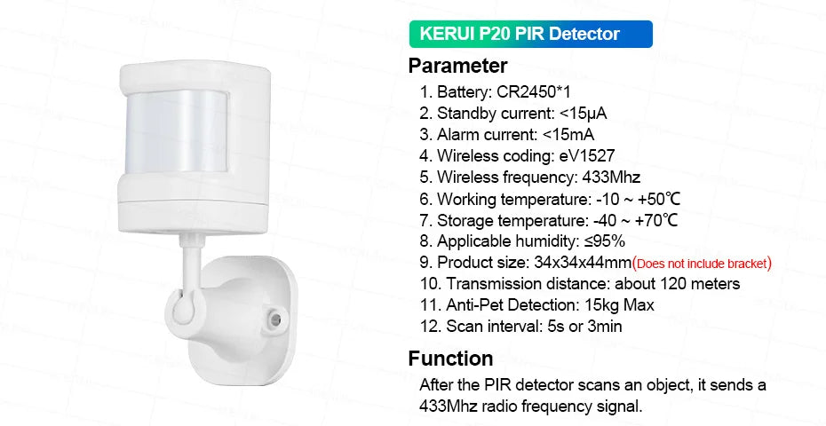 Desde España Entrega Kerui Sistema de Alarma 4G WiFi para Hogar Pantalla Táctil de 4.3 pulgadas Funciona con Tuya 433MHz Alarma de Burglar Seguridad