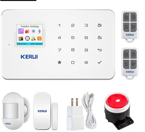 KERUI W181 Wireless WIFI Alarm System Door Sensor Phone APP Remote Control Smart Home Burglar Security Alarm Works with Tuya