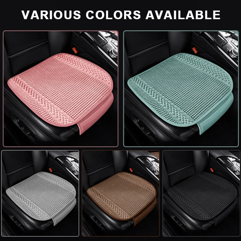 SEAMETAL 1Pc Car Seat Cover Breathable Ice Silk Cooling Seat Cushion Anti Slip Auto Seat Protection Mat Universal for Sedan Suv