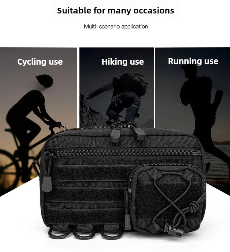 Horizontale nylon multiruimte organiser tas