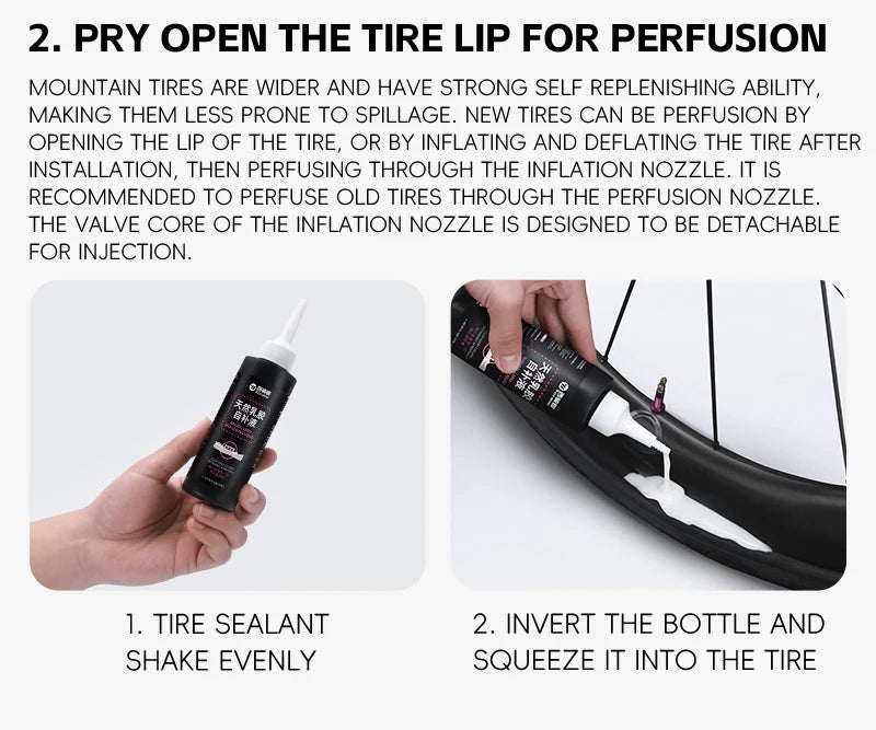 WEST BIKING Latex Tubeless Dækforsegler