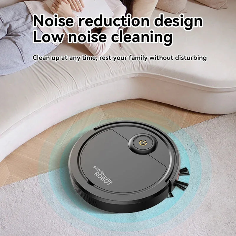 Automatic Robot Vacuum Mop 5-in-1 Cleaner with Slim 6.8cm Design