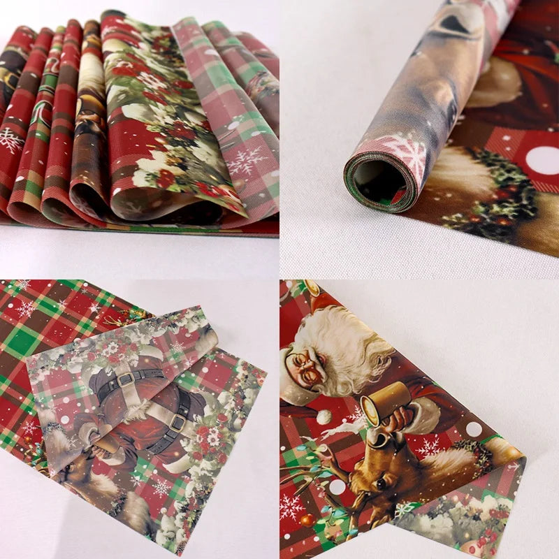 Vintage Christmas Table Runner Retro Santa Claus Table Cover Christmas Decorations For Home 2025 Navidad Noel Gift New Year 2026
