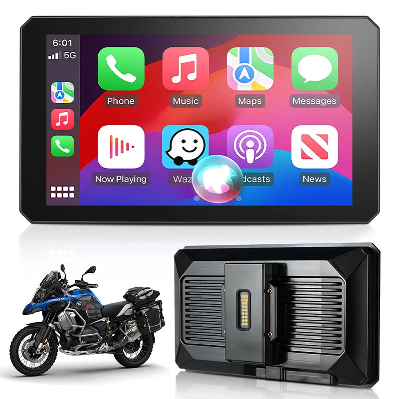 Navegador portátil para motocicleta B7 para BMW R1200 R1250GS S1000 M1000 XR ADV, táctil, al aire libre, impermeable, protector solar, CarPlay, Android Auto
