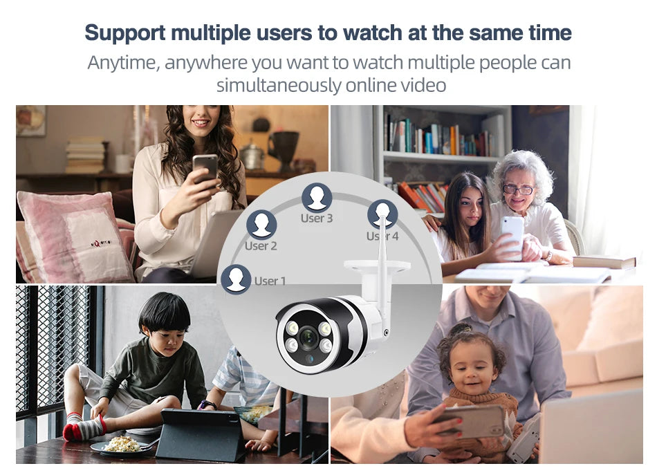 MISECU bežična vanjska sigurnosna kamera s 5MP noćnim vidom u boji