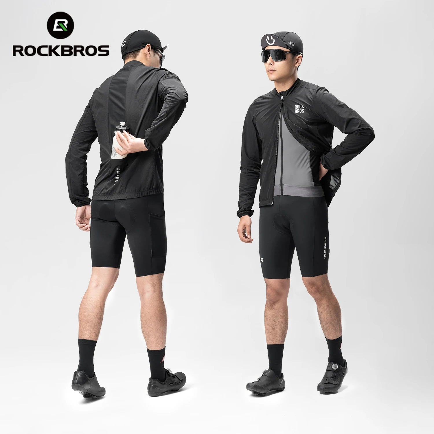 Men’s Cycling Windproof Jacket Lightweight Breathable Reflective Coat