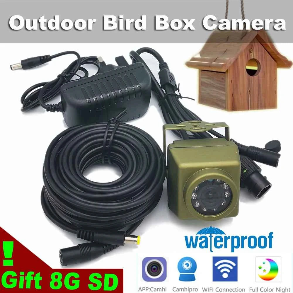5MP Outdoor Bird Box WiFi Camera Kit with Night Vision
