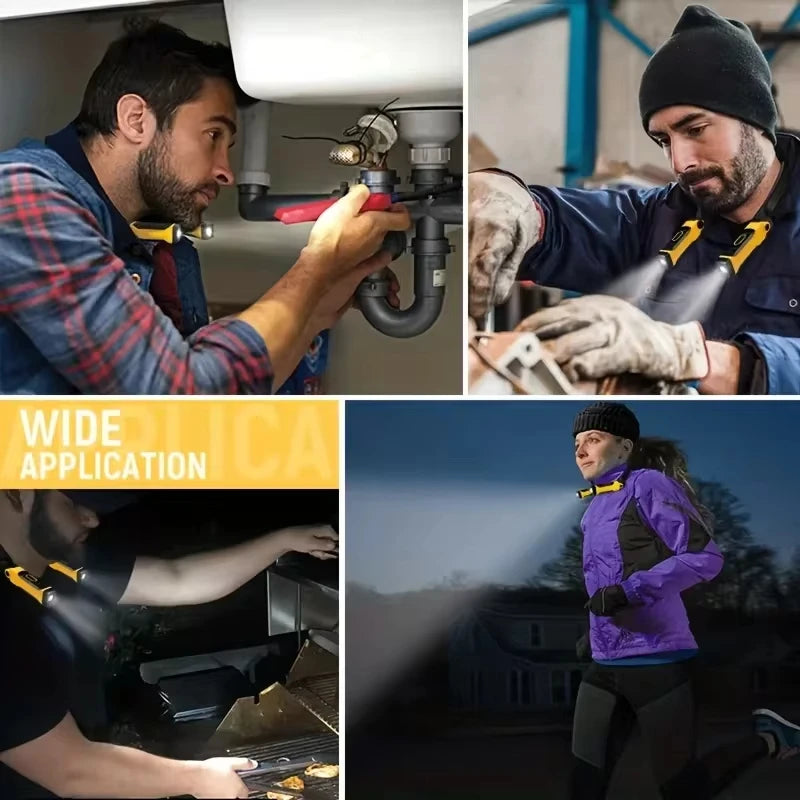 2 Pack Rechargeable LED Neck Reading Light Two Brightness Levels For Reading, Knitting, Camping & Repairing Led Work Light