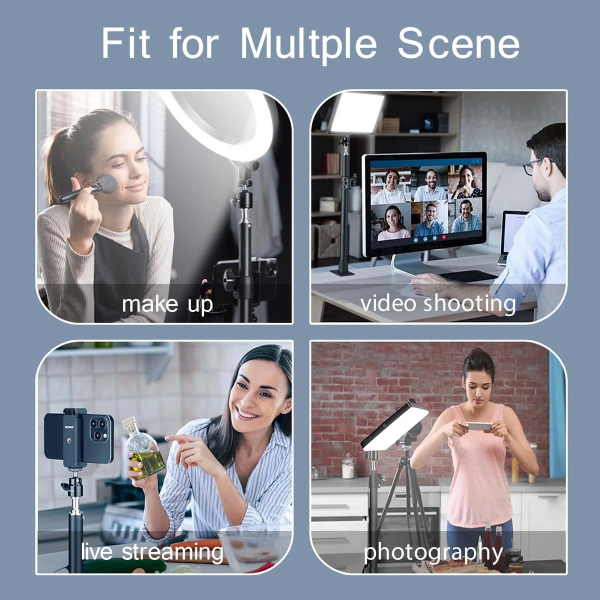 Desk Clamp Camera & Light Stand, 35–60 cm