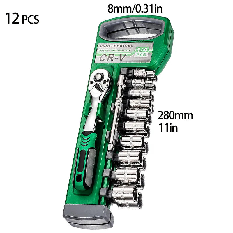 72-Tooth Socket Ratchet Set