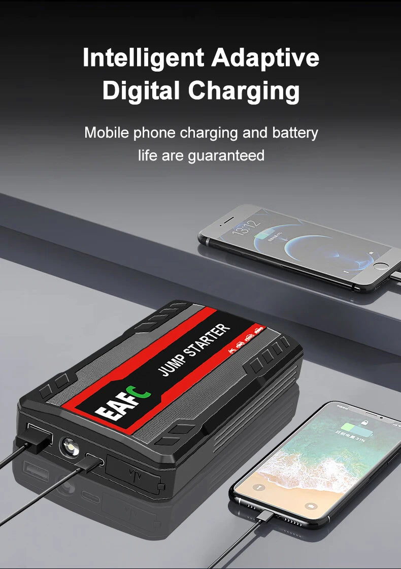 12V Car Jump Starter Portable Booster Power Bank