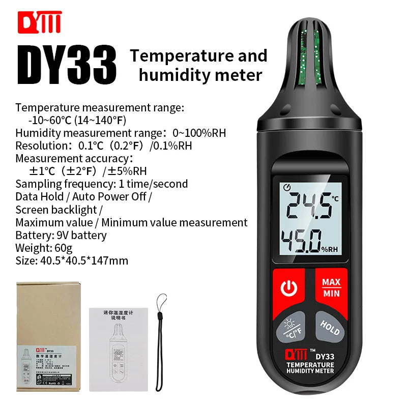 DY33 Handheld Temperature and Humidity Meter