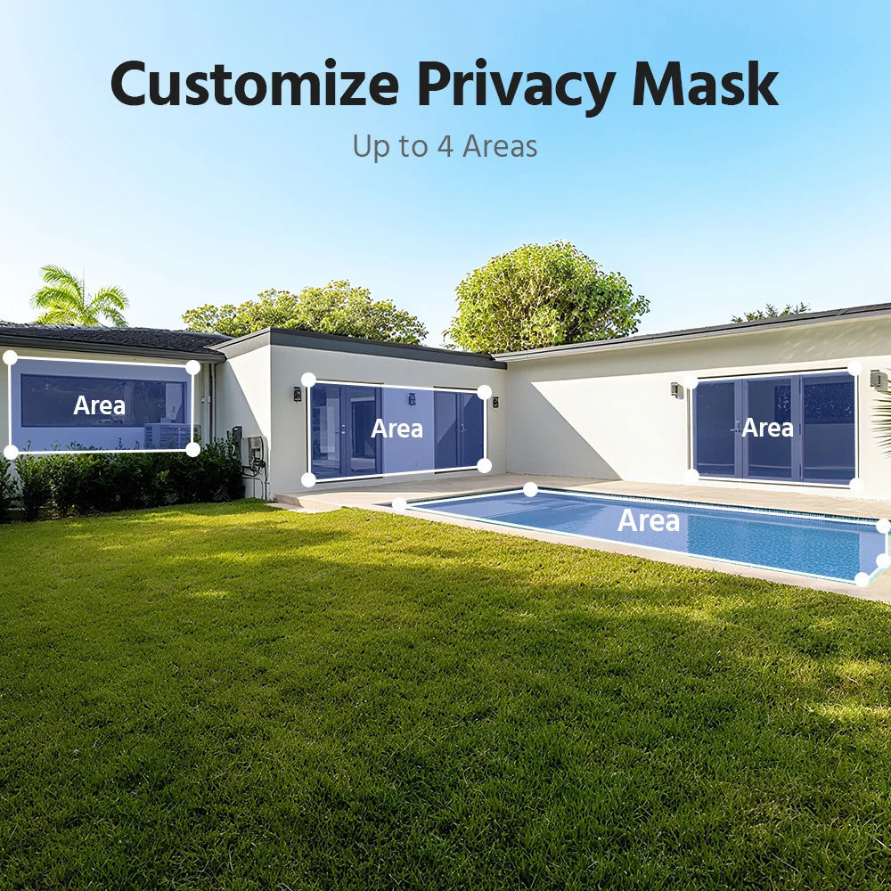 4MP Wireless Outdoor Security Camera Solar Powered, Two-Way Audio, WiFi 6, IP65