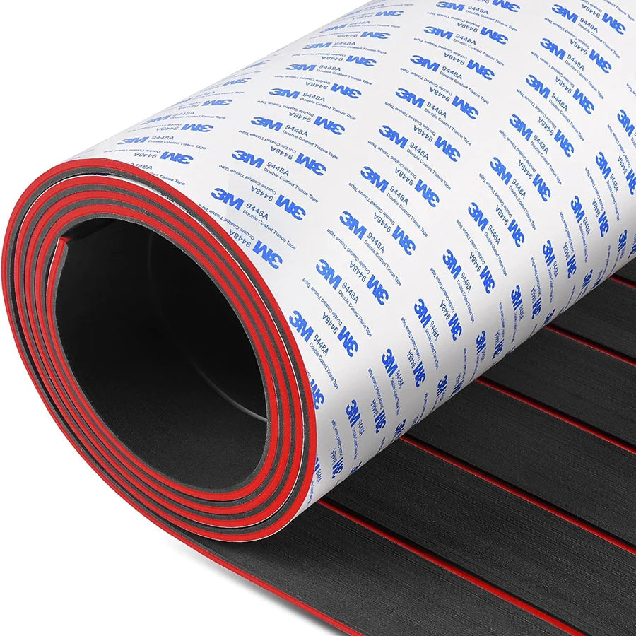 EVA Foam Boat Flooring 2400x450mm Self-Adhesive Faux Teak Decking