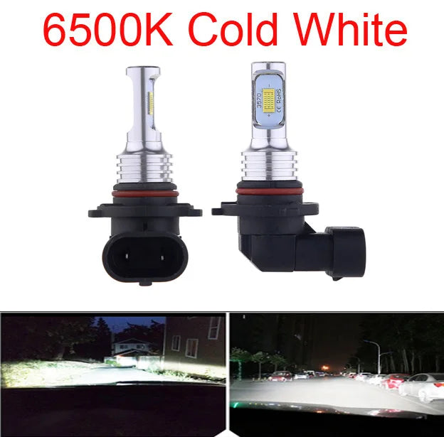 2 Stück Auto HB3 LED-Birnen 9005 9006 HB4 Scheinwerfer Nebellampe Lampe Licht 6000K Weiß Automobil Nebellampen Turbo Mini Lampe Hauptscheinwerfer
