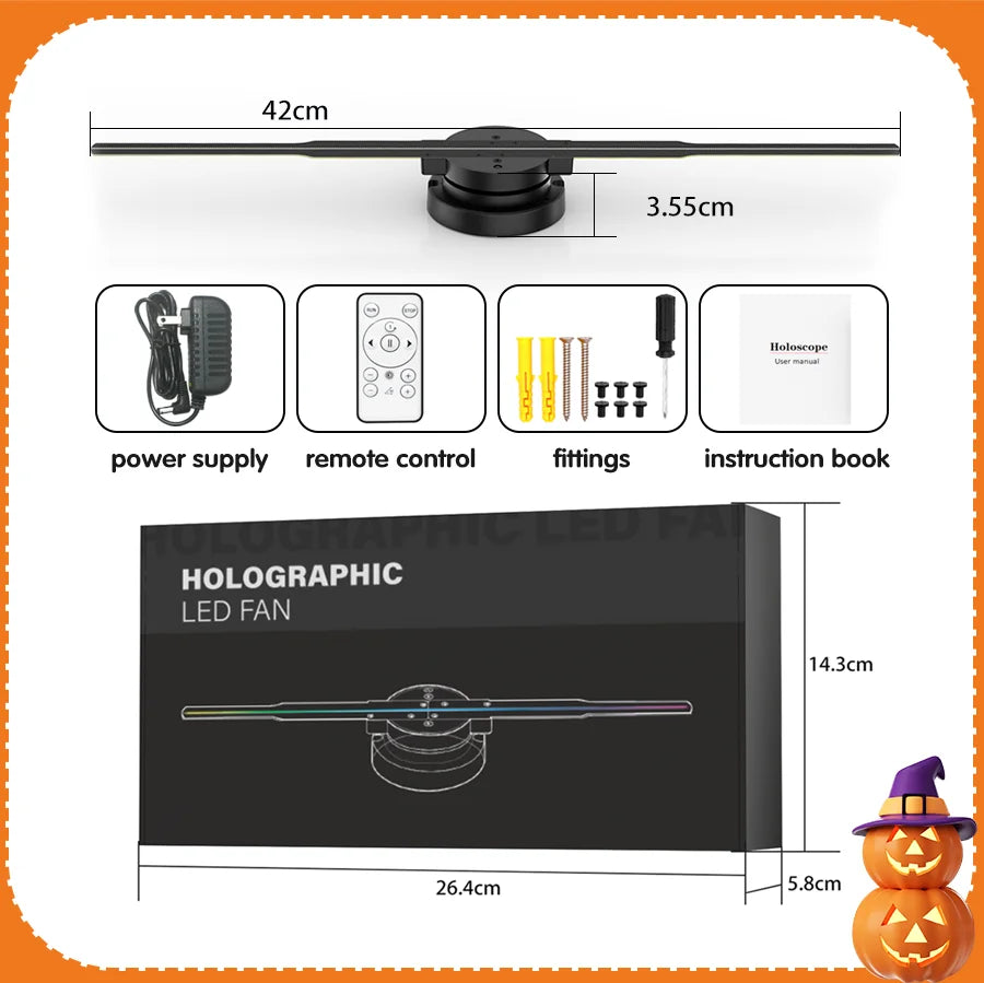 WLAN-LED-Hologramm-Lüfterdisplay - G42 oder PD42