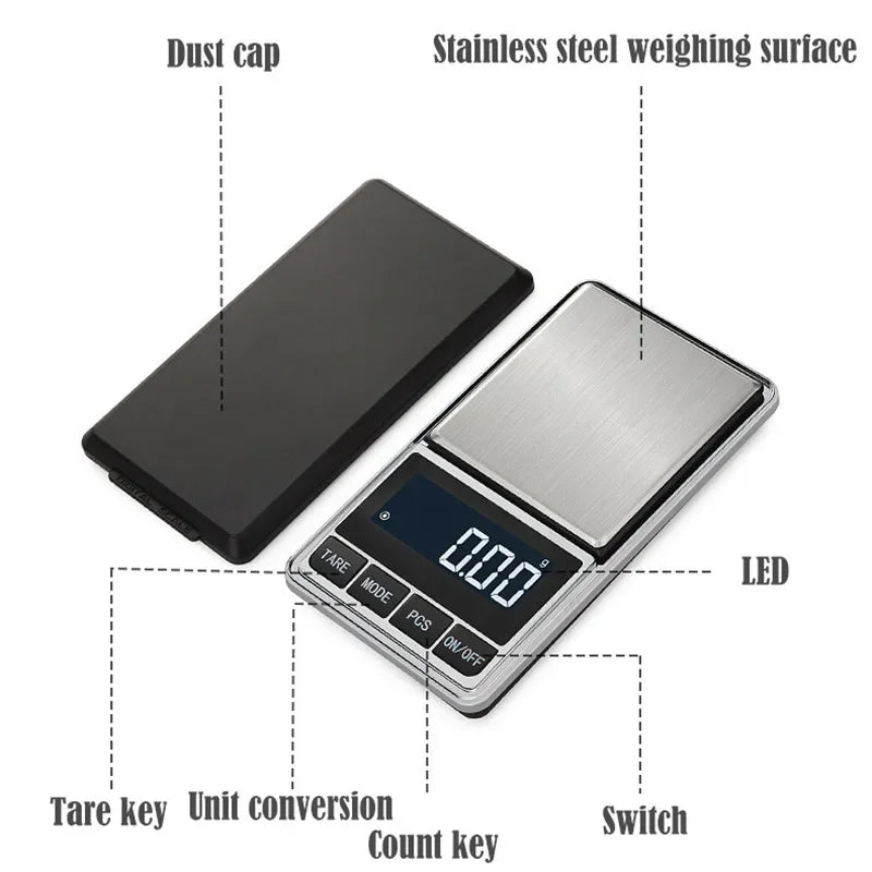 Pocket Digital Jewellery Scale - Capacity Options