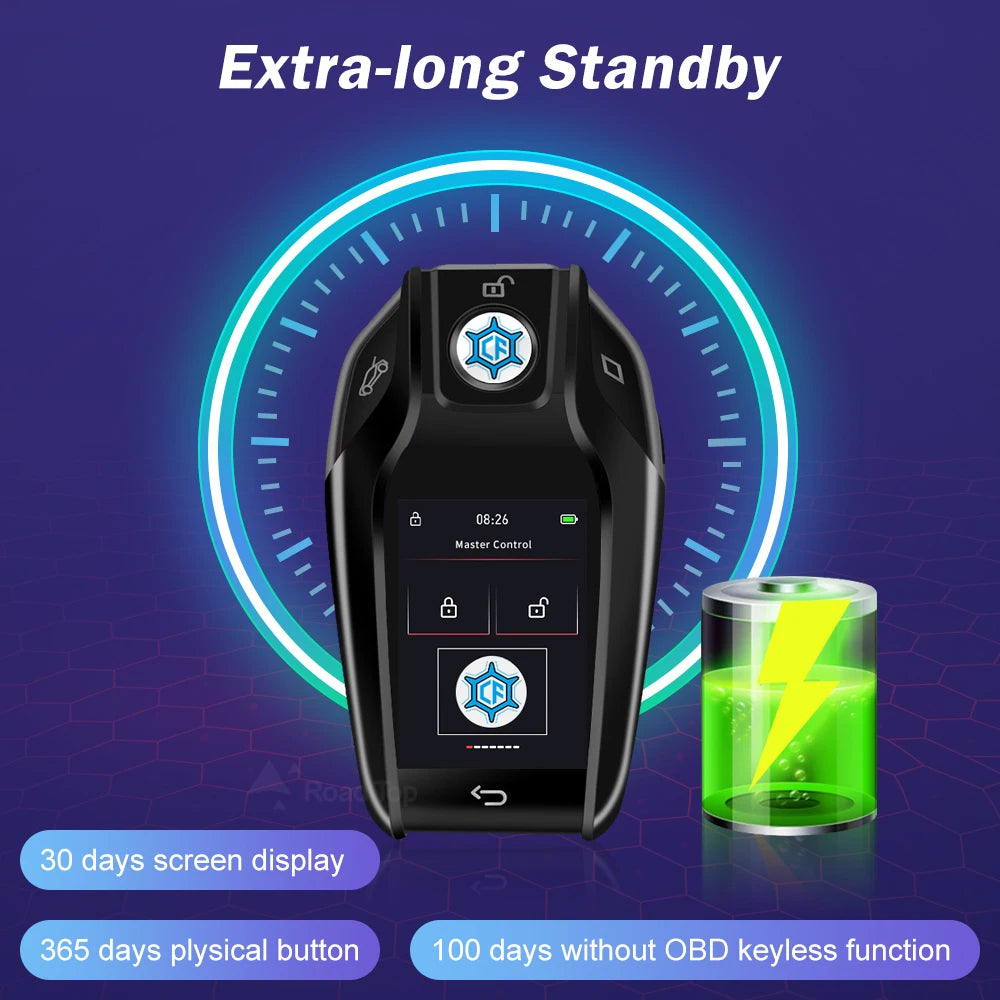 2024 új univerzális LCD okos kulcs APP testreszabott háttérkép BMW LCD KEY kényelmes belépés automatazár