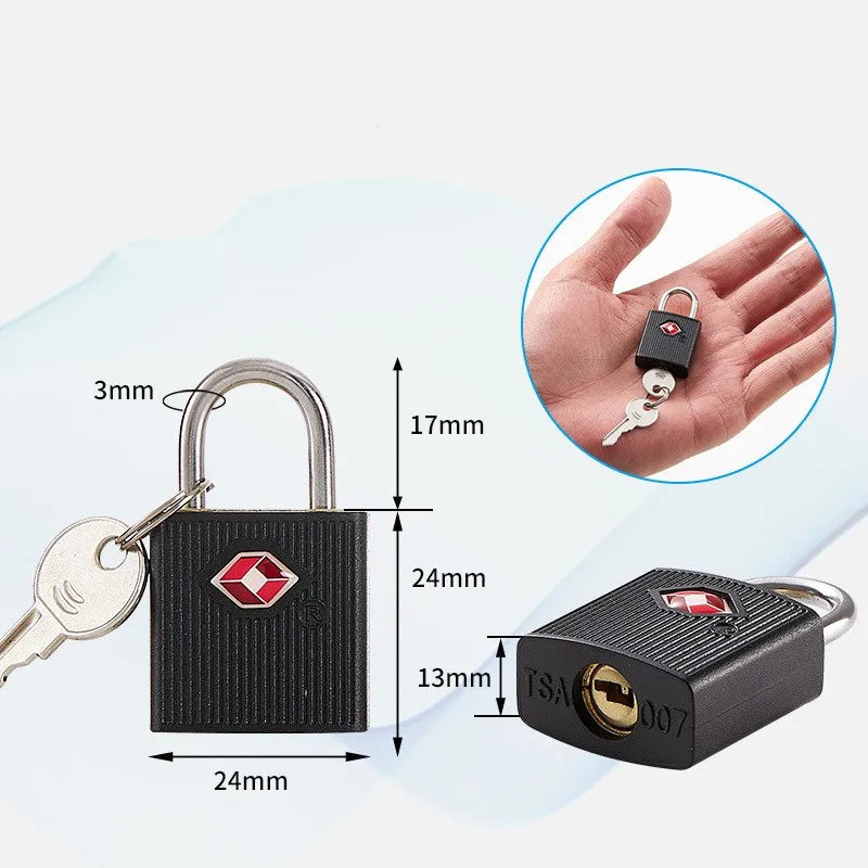 Small Keyed Travel Luggage Lock
