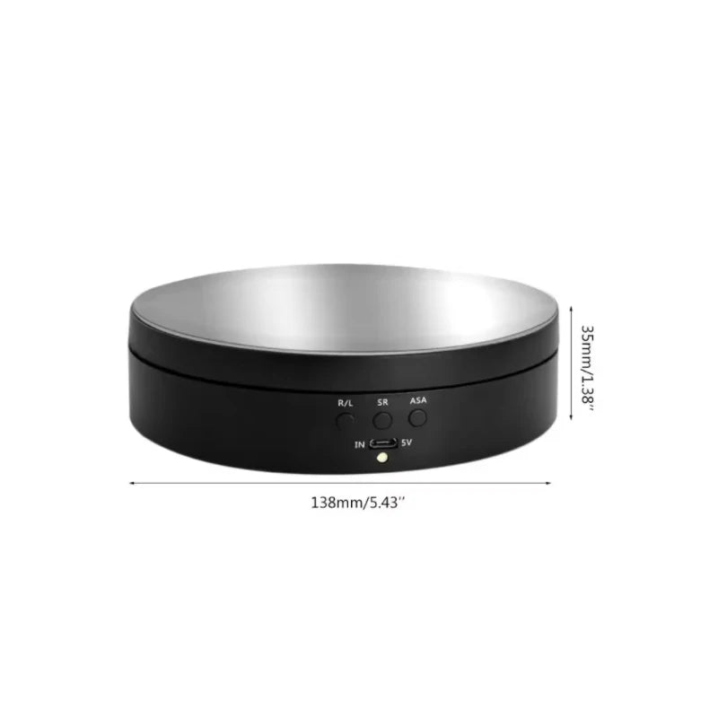 plateau tournant rotatif USB pour présentation de produits
