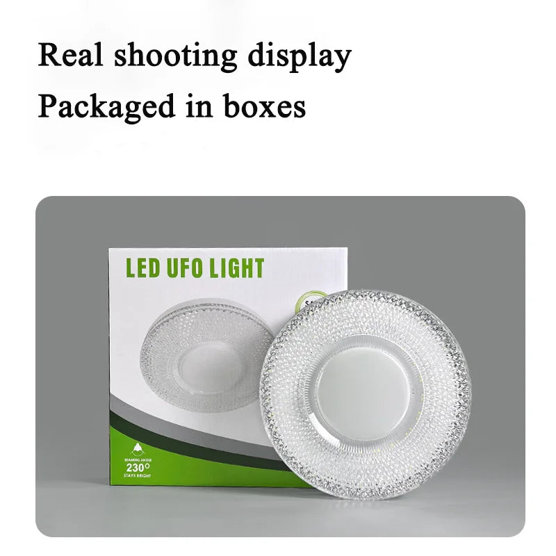 E27 LED-taklampe med skjerm med krystalleffekt