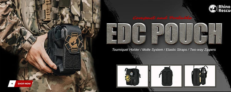 Small First Aid Kit RHINO RESCUE Ultralight Waterproof Medical Kit for Hiking Camping Backpacking Cycling Travel Vehicles 105PC